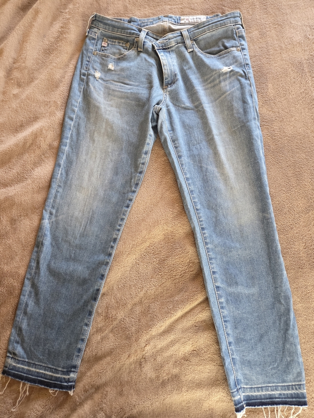 AG Adriano Goldschmied Jeans Women Blue Stilt Crop Cigarette size 30